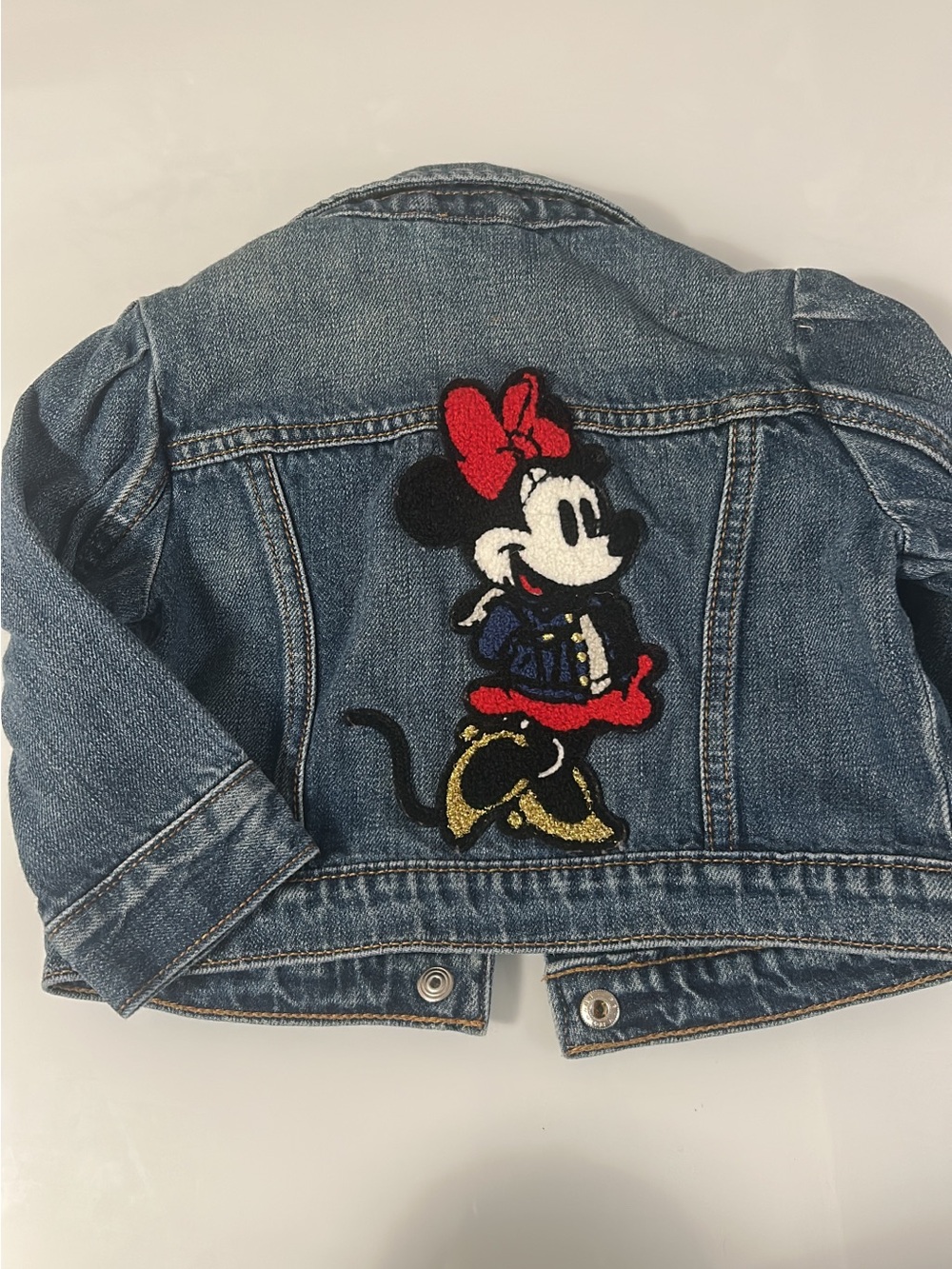 Baby GAP Denim Jacket with Minnie Mouse Patch - Blue